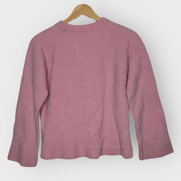 Reformation Pink Crew Neck Sweater - Picture 1 of 11